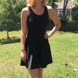 Altar’d State Black Fit and Flare Dress